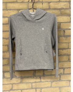 N Logo Women's Textured Pullover Hoodie